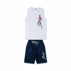 Conjunto Juvenil Menino Regata Estampada Arrumadinhos