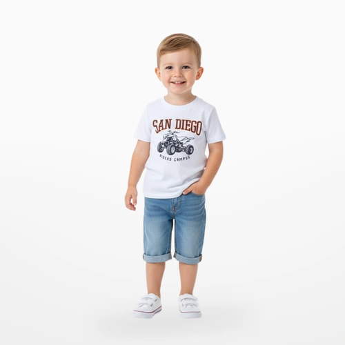 Camiseta Bebê Menino Estampada Arrumadinhos