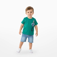 Camiseta Bebê Menino Estampada Arrumadinhos