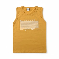 Camiseta Infantil Menino Regata Estampada Arrumadinhos