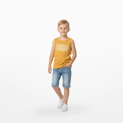 Camiseta Infantil Menino Regata Estampada Arrumadinhos