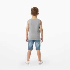 Camiseta Infantil Menino Regata Estampada Arrumadinhos