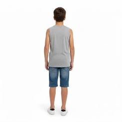 Camiseta Juvenil Menino Regata Estampada Arrumadinhos
