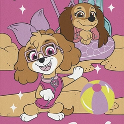 Toalha Infantil Aveludada Patrulha Canina Lepper