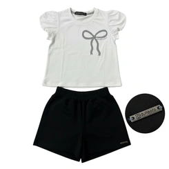 Conjunto Juvenil Menina Baby Vest Manga Bufante