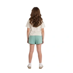 Conjunto Juvenil Menina Shorts Saia Estampada Be Brave Be Free