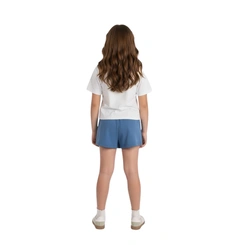 Conjunto Juvenil Menina Shorts Saia Estampada Be Brave Be Free