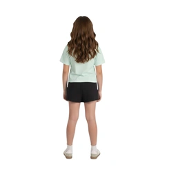 Conjunto Juvenil Menina Shorts Saia Estampada Be Brave Be Free