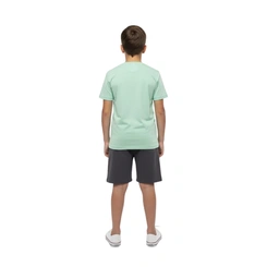 Conjunto Juvenil Menino Baby Vest Manga Curta Prédio