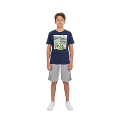 Conjunto Juvenil Menino Baby Vest Manga Curta Adventure Surf