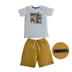 Conjunto Juvenil Menino Baby Vest Manga Curta Adventure Surf