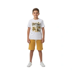 Conjunto Juvenil Menino Baby Vest Manga Curta Adventure Surf