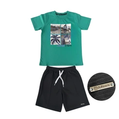 Conjunto Juvenil Menino Baby Vest Manga Curta Adventure Surf