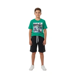 Conjunto Juvenil Menino Baby Vest Manga Curta Adventure Surf