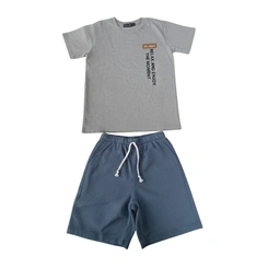 Conjunto Juvenil Menino Baby Vest Listrada