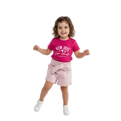 Conjunto Infantil Bebê Menina Baby Vest New Joys