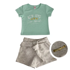 Conjunto Infantil Bebê Menina Baby Vest New Joys