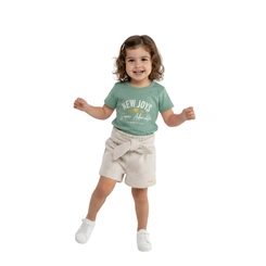 Conjunto Infantil Bebê Menina Baby Vest New Joys