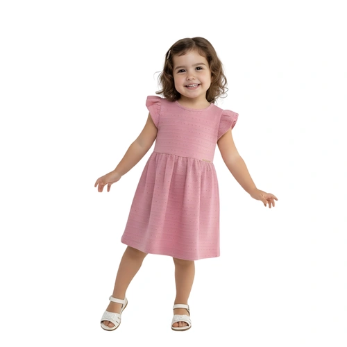 Vestido Infantil Bebê Baby Vest Manga Curta Babado