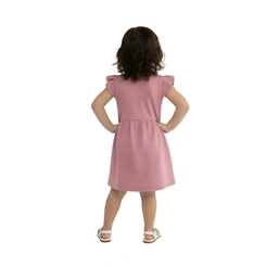 Vestido Infantil Bebê Baby Vest Manga Curta Babado