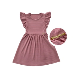 Vestido Infantil Bebê Baby Vest Manga Curta Babado