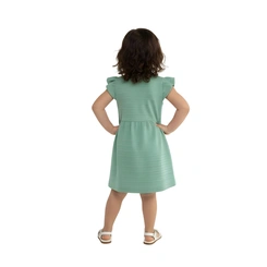 Vestido Infantil Bebê Baby Vest Manga Curta Babado