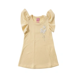 Vestido Infantil Bebê Menina Baby Vest Malha Borboleta