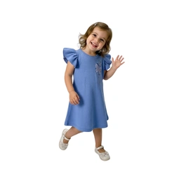 Vestido Infantil Bebê Menina Baby Vest Malha Borboleta