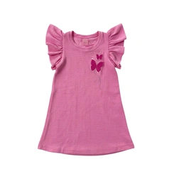 Vestido Infantil Bebê Menina Baby Vest Malha Borboleta