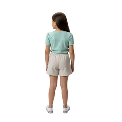 Conjunto Infantil Menina Manga Curta Baby Vest Borboleta