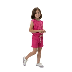 Conjunto Infantil Menina Baby Vest Malha Mardin