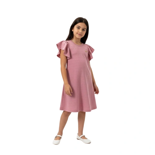 Vestido Infantil Menina Baby Vest Com Babado nas Mangas