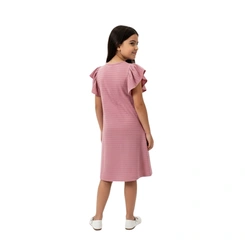 Vestido Infantil Menina Baby Vest Com Babado nas Mangas