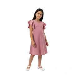 Vestido Infantil Menina Baby Vest Com Babado nas Mangas