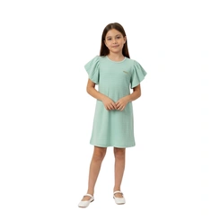 Vestido Infantil Menina Baby Vest Com Babado nas Mangas