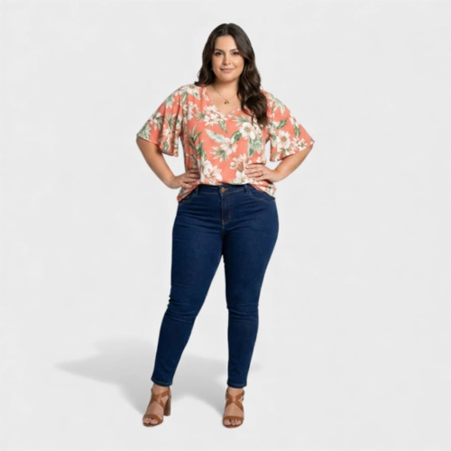 Calça Feminina Radiance Jeans Plus Size Skinny