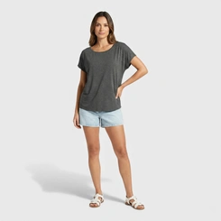 Blusa Feminina Manga Curta Lisa
