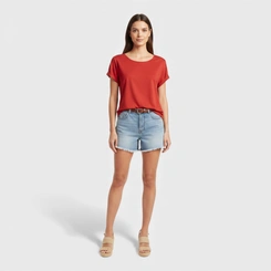 Blusa Feminina Manga Curta Lisa