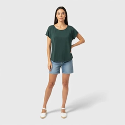 Blusa Feminina Manga Curta Lisa