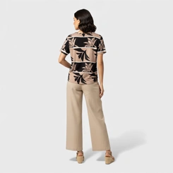 Blusa Feminina Manga Curta Estampada