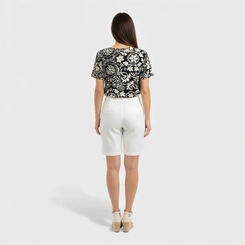 Blusa Feminina Manga Curta Estampada