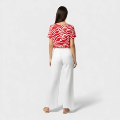 Blusa Feminina Manga Curta Estampada