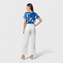 Blusa Feminina Manga Curta Estampada