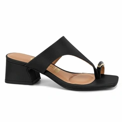 Tamanco Feminino Vizzano Salto Bloco Bico Quadrado Luxo Original Napa