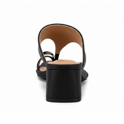 Tamanco Feminino Vizzano Salto Bloco Bico Quadrado Luxo Original Napa