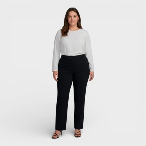 Calça Feminina Social Reta K2B Mauriane Plus Size