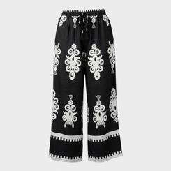 Calça Feminina Pantalona Estampada