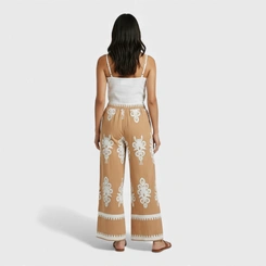 Calça Feminina Pantalona Estampada