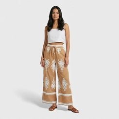Calça Feminina Pantalona Estampada