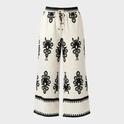Calça Feminina Pantalona Estampada